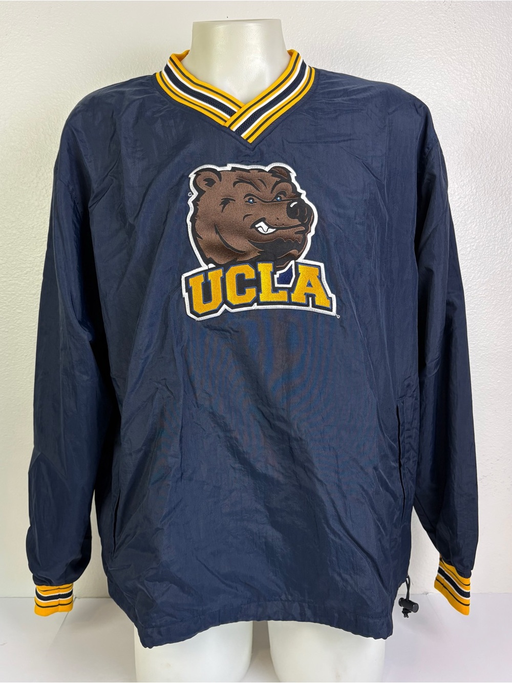 Champion UCLA Bruins Windbreaker Jacket
Men's L Navy Pullover Embroidered Y2K